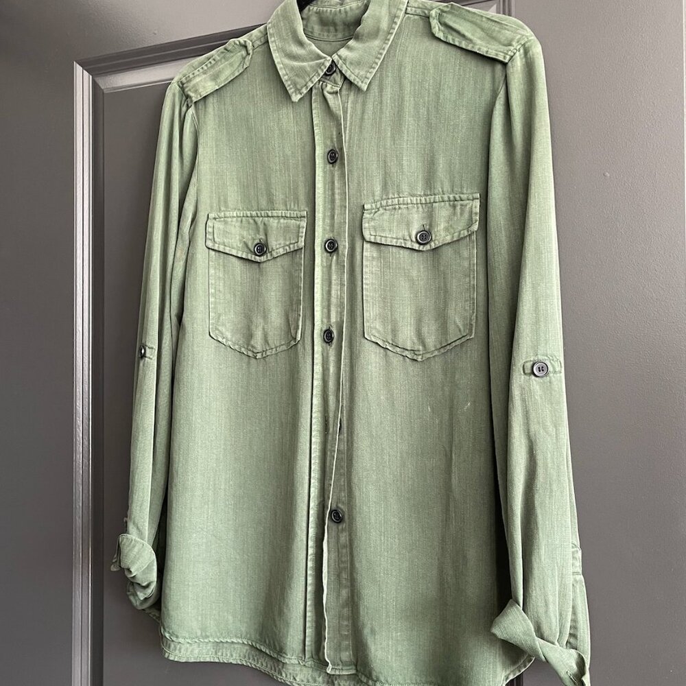 Zara Button up top